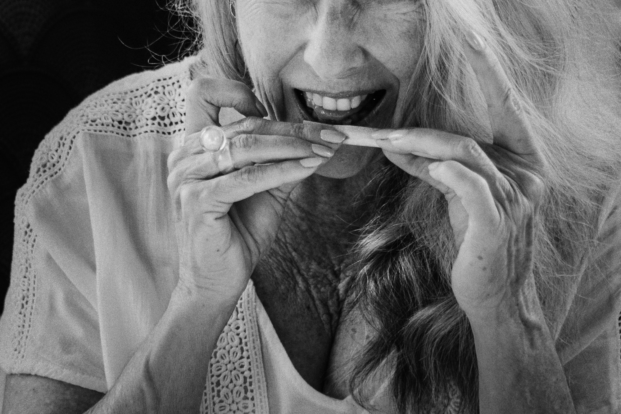 Woman with medical marijuana