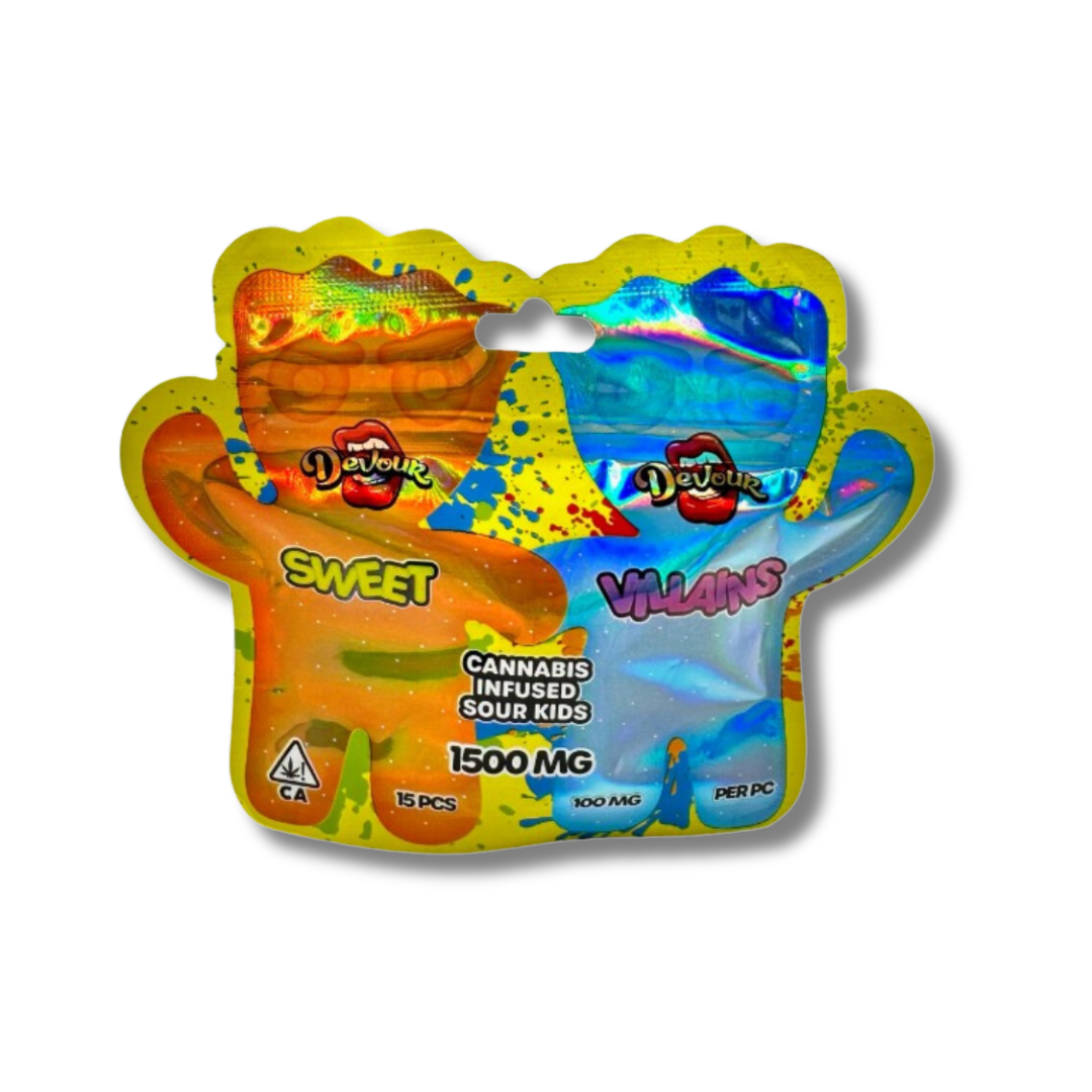 1500mg DEVOUR SWEET & SOUR VILLAINS THC GUMMIES