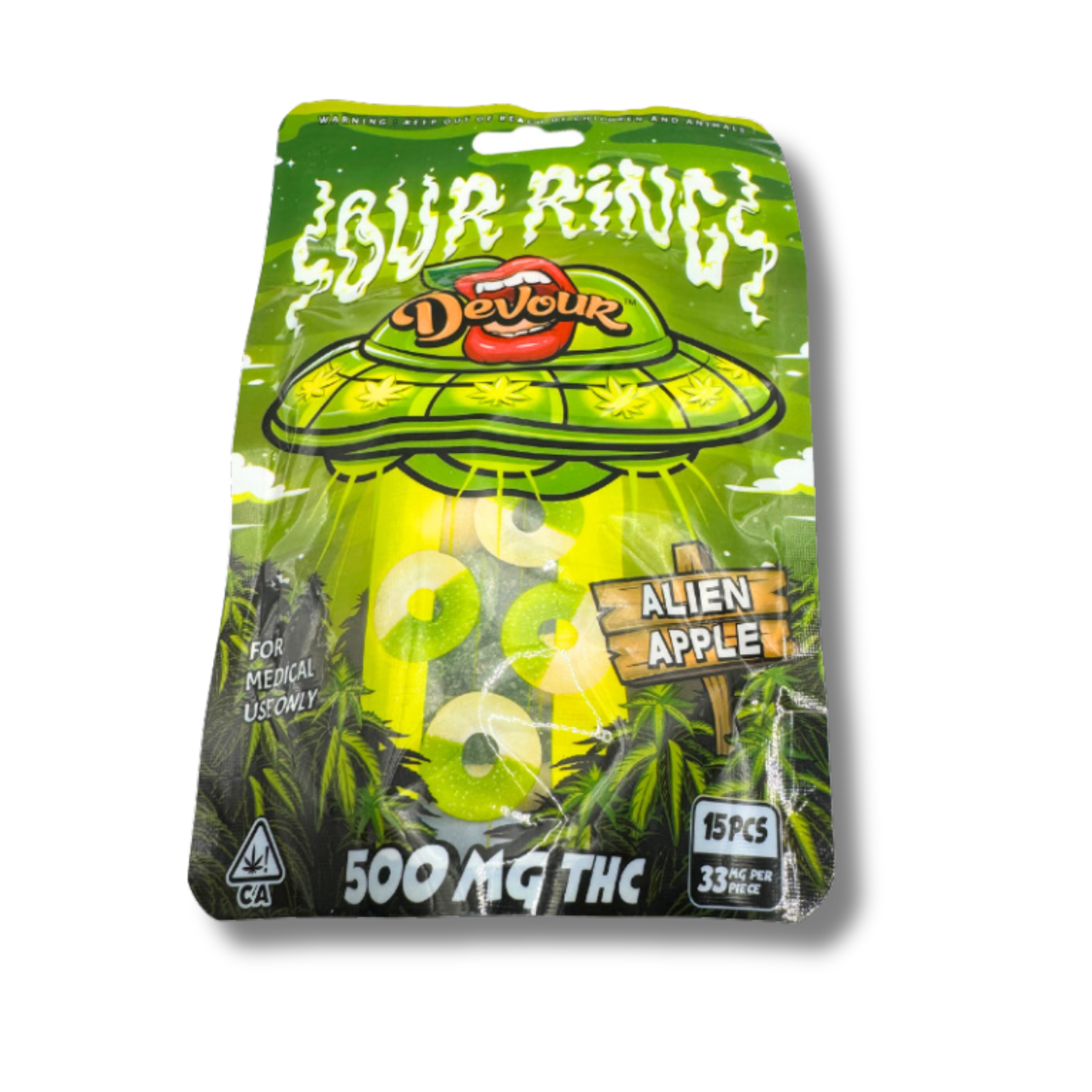 DEVOUR 500mg THC GUMMIES
