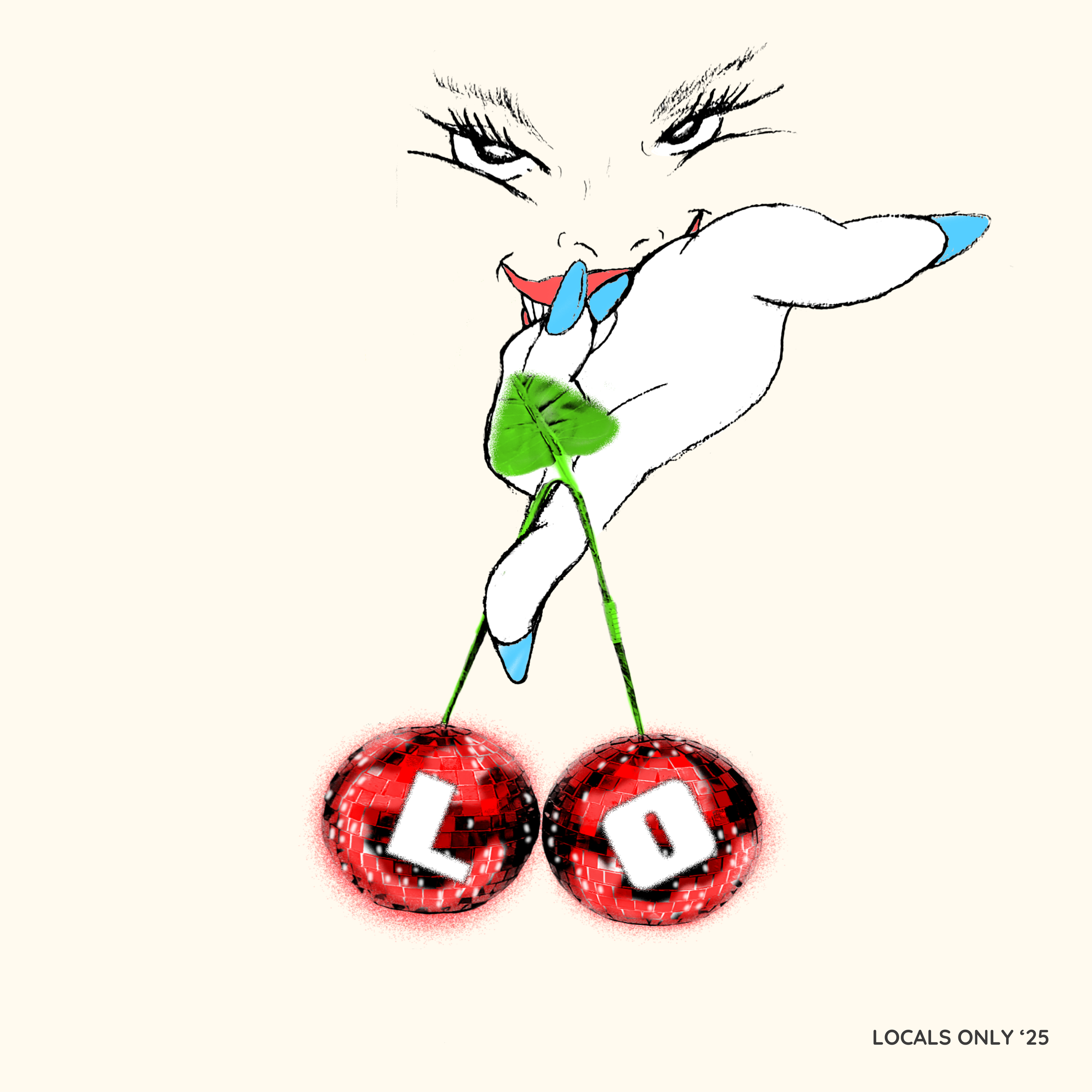 5X5 ART CARD - L.O. CHERRIES