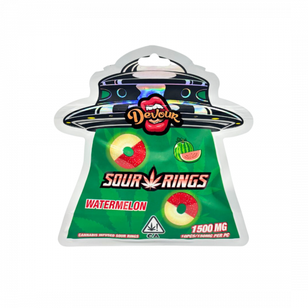 1500mg DEVOUR SOUR RINGS THC GUMMIES - Image 3