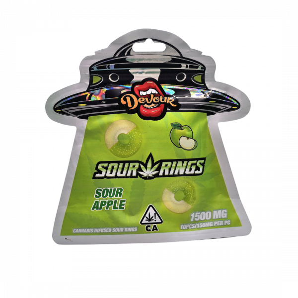 1500mg DEVOUR SOUR RINGS THC GUMMIES - Image 4